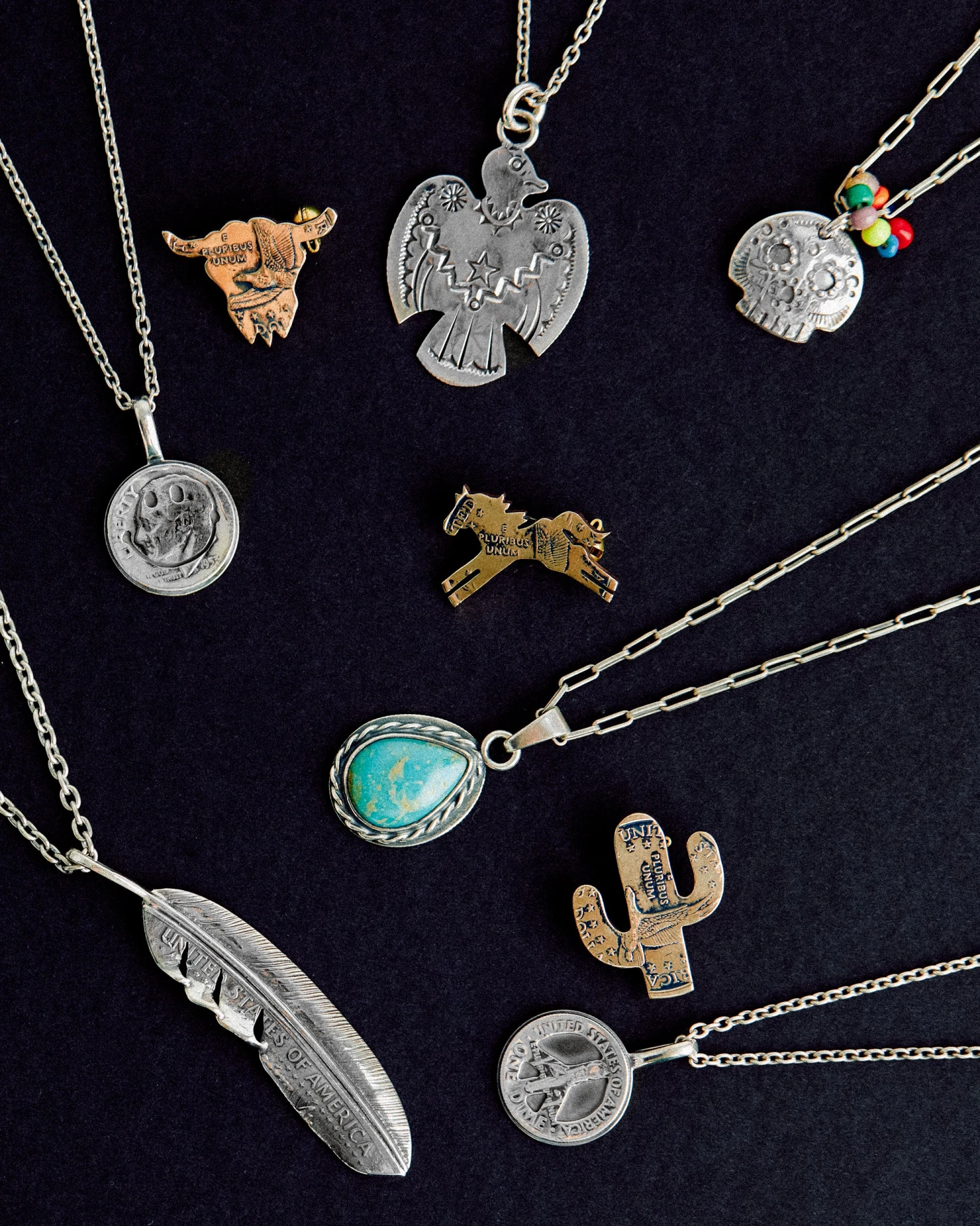 Liberty Feather Pendant Necklace Silver 4 Liberty Feather Pendant Necklace Silver - Image 4