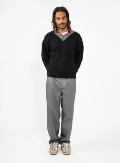 Stüssy Mohair-Blend Tennis Sweater Black -Deals Curated Attire Store 23.09.22 garbstore model4161