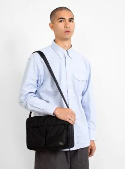 TANKER Shoulder Bag Large Black -Deals Curated Attire Store 26.08.21 garbstore3851