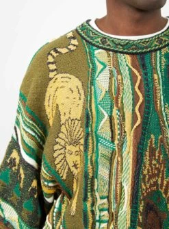 Rasta Gaudy 7G Knit Jumper Green -Deals Curated Attire Store 28.04.22 garbstore edwin9196
