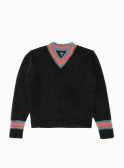 Stüssy Mohair-Blend Tennis Sweater Black