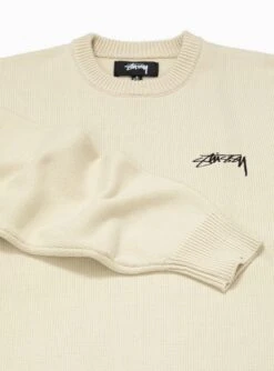 Stüssy Care Label Sweater Natural 5 Stüssy Care Label Sweater Natural -Deals Curated Attire Store 30130302 CareLabelSweater Natural Stussy 3