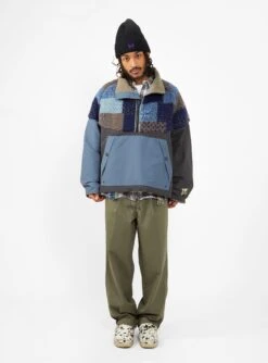 60/40 Tugihagi Fleece Hutte Anorak Navy -Deals Curated Attire Store 30134621 60 40TugihagiFleeceHutteAnorak Blue KAPITAL 1