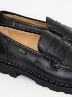 Paraboot Reims Leather Loafers Black -Deals Curated Attire Store 30139190 ReimsShoe LisseNoir PARABOOT 4