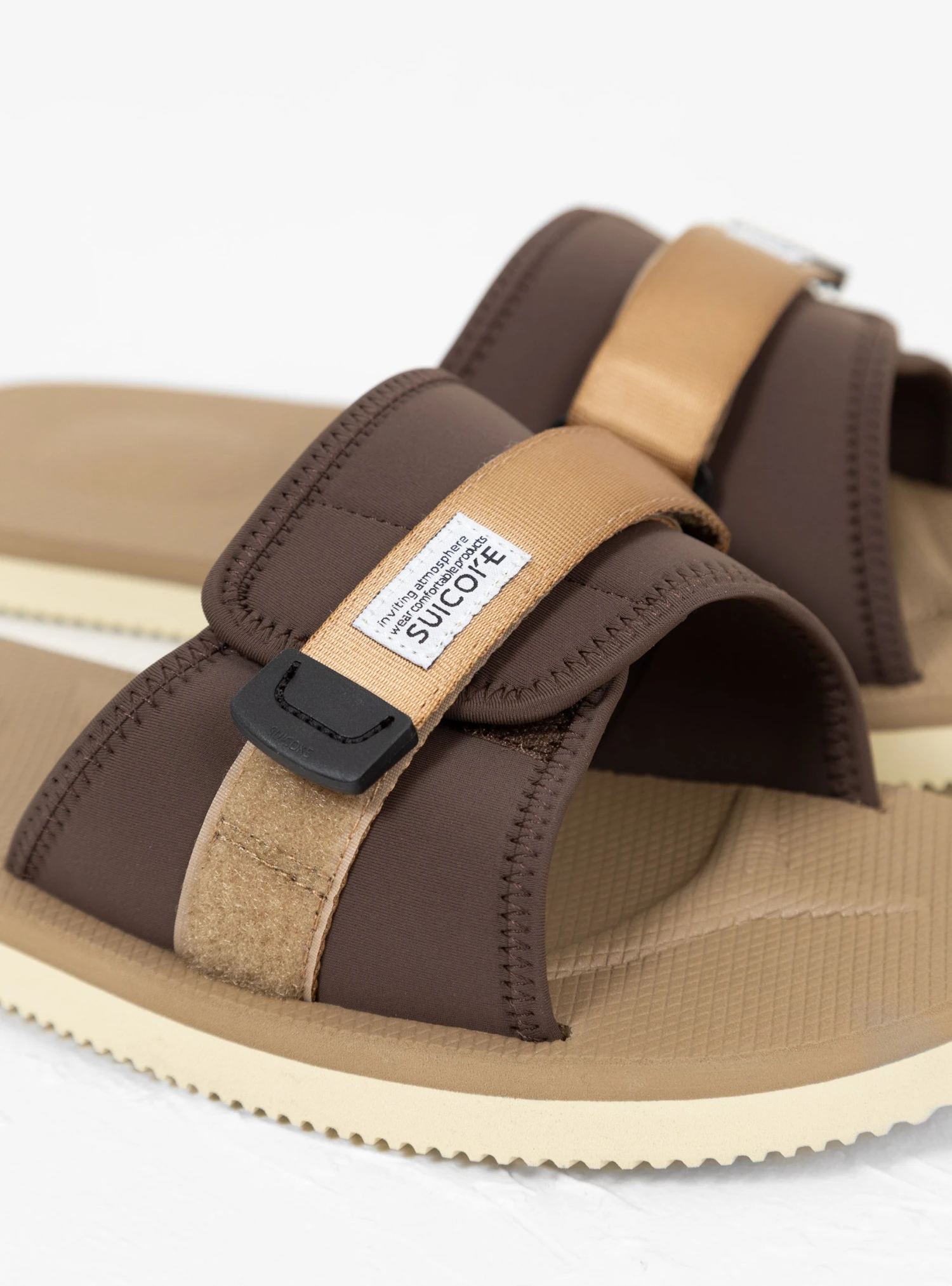 Suicoke PADRI Sandals Beige & Tan 3 Suicoke PADRI Sandals Beige & Tan - Image 3
