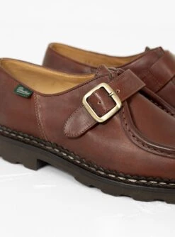 Paraboot Michael Bride Shoes Brown -Deals Curated Attire Store 30180314 Michael Bride Shoe Lisse Marron PARABOOT 4