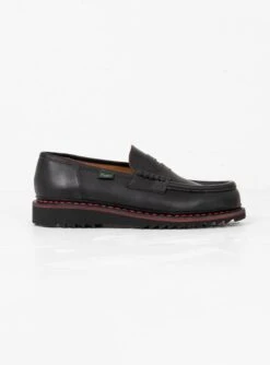 Paraboot Reims Loafers Black & Red