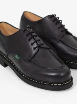 Paraboot Chambord Leather Shoes Navy -Deals Curated Attire Store 30180598 ChambordShoe TexNoire LisseNuit PARABOOT 4
