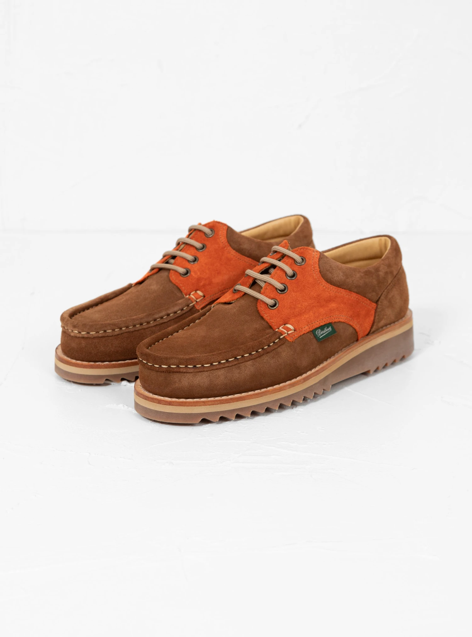 Paraboot Thiers Suede Shoes Sand & Orange 2 Paraboot Thiers Suede Shoes Sand & Orange - Image 2