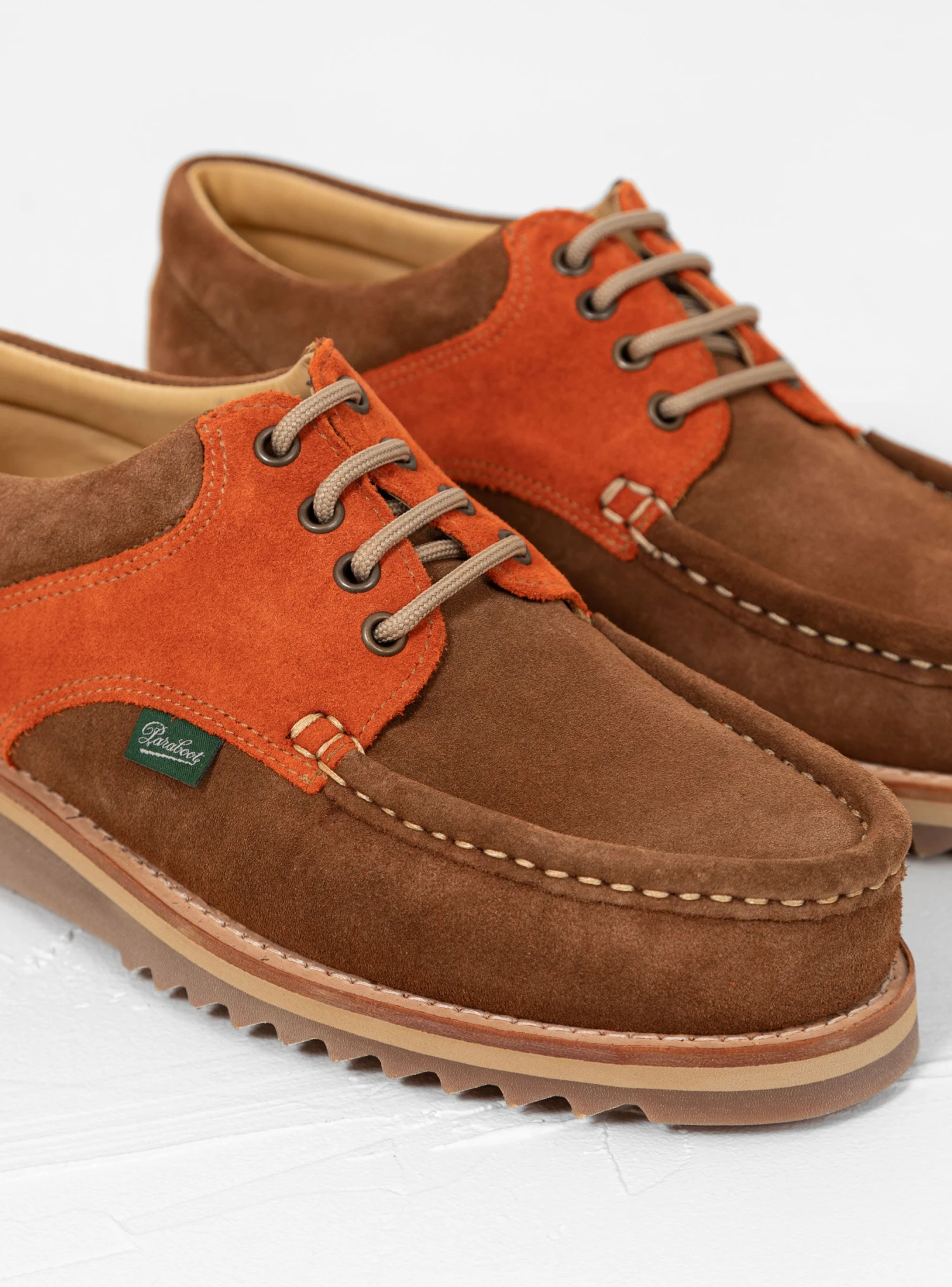 Paraboot Thiers Suede Shoes Sand & Orange 3 Paraboot Thiers Suede Shoes Sand & Orange - Image 3