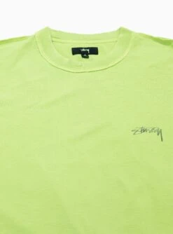 Deals Curated Attire Store -Deals Curated Attire Store 30202016 Pig. Dyed Inside Out T shirt Lime Stussy 3