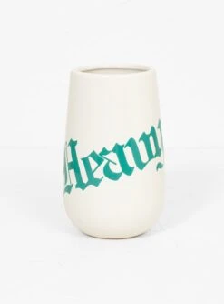 Anaheim Heavy Blackletter Pot White & Green