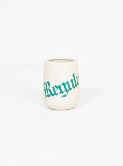 Anaheim Regular Blackletter Pot White & Green