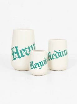 Anaheim Regular Blackletter Pot White & Green -Deals Curated Attire Store 30213920 Anaheim Blackletter Regular Pot White DETAIL INC 3