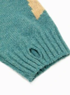 BONE 5G Wool Sweater Sax Blue 11 BONE 5G Wool Sweater Sax Blue -Deals Curated Attire Store 30224445 5G Wool BONE Crew Sweater Sax KAPITAL 3