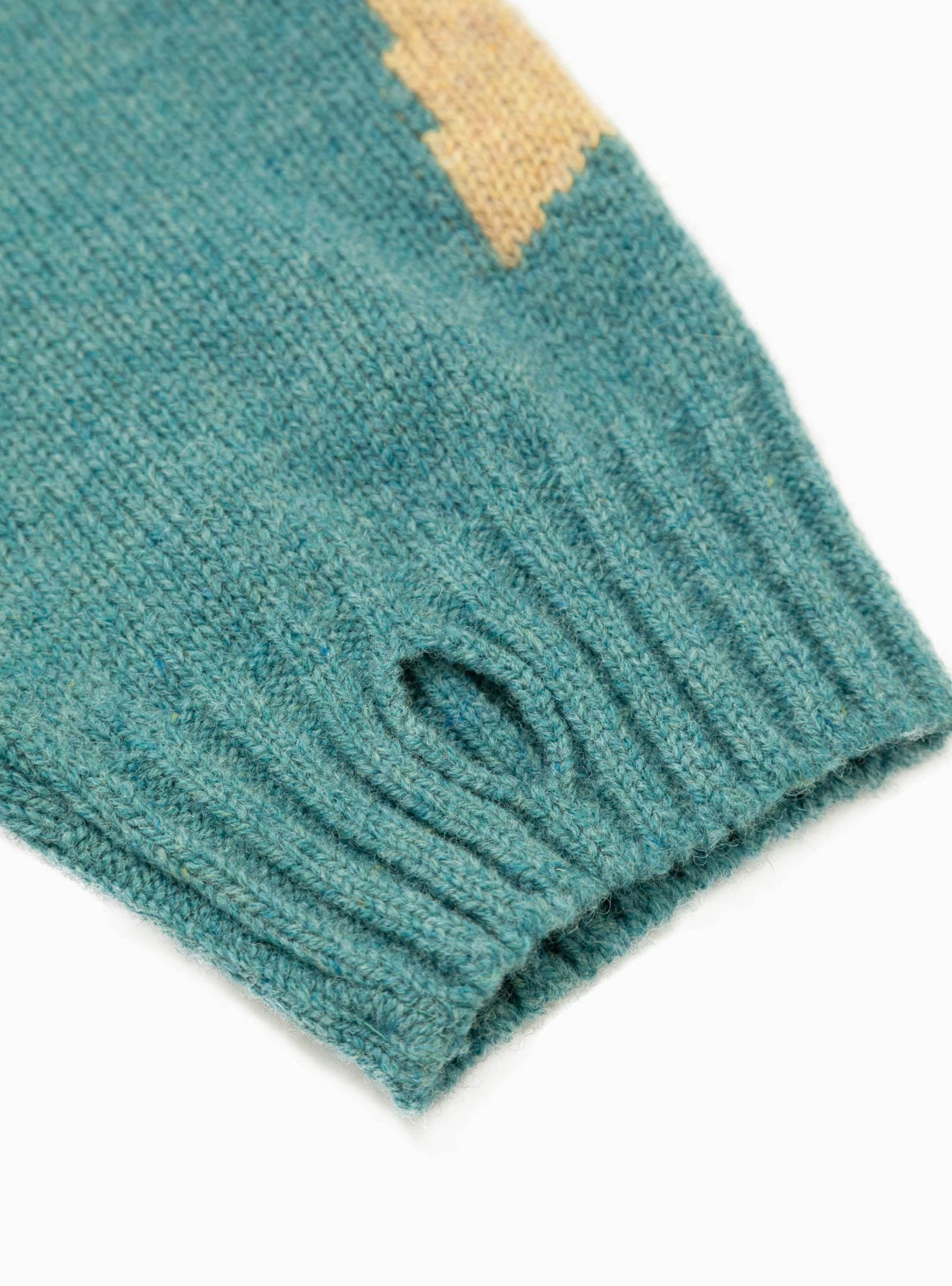 BONE 5G Wool Sweater Sax Blue 6 BONE 5G Wool Sweater Sax Blue - Image 6