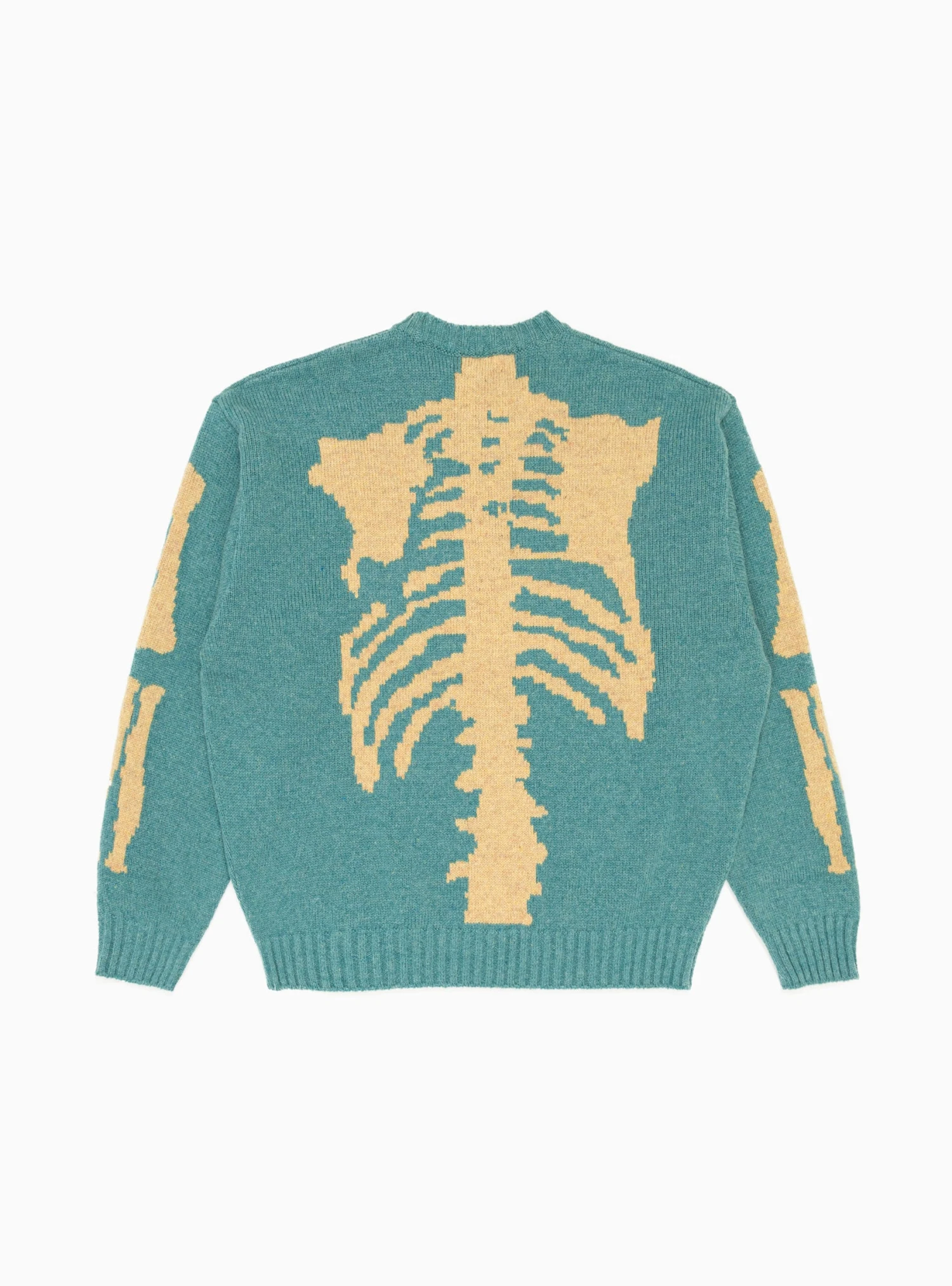 BONE 5G Wool Sweater Sax Blue 1 BONE 5G Wool Sweater Sax Blue