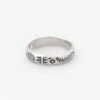 Engraved Ring B Silver