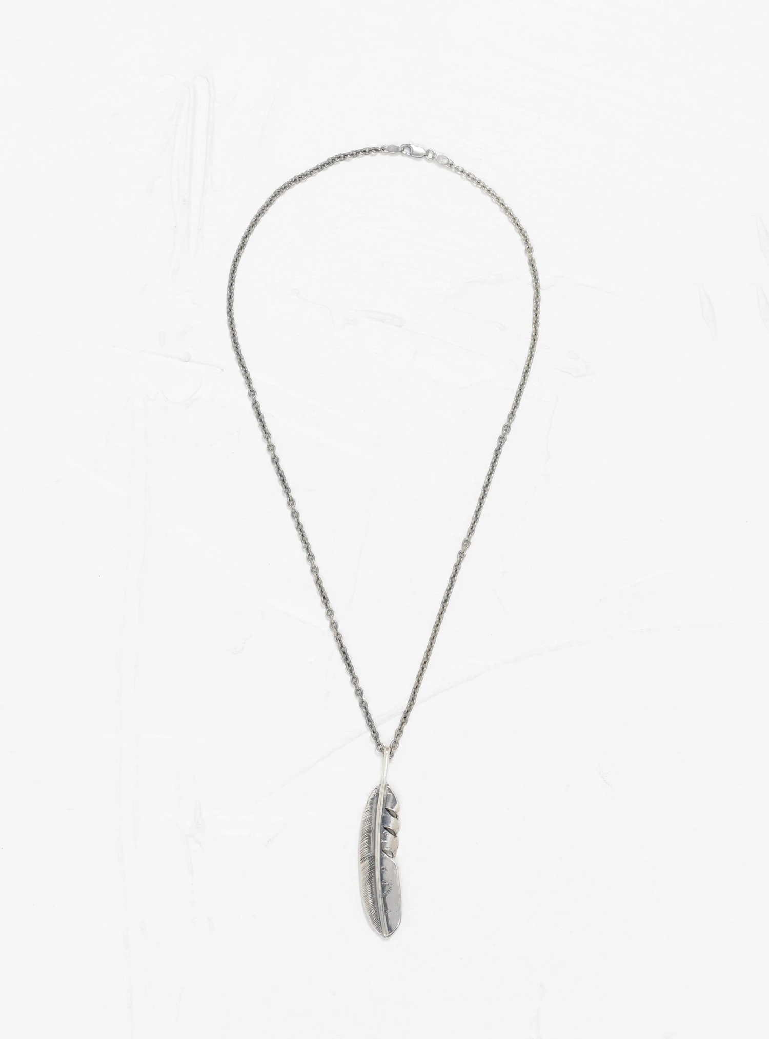 Liberty Feather Pendant Necklace Silver 2 Liberty Feather Pendant Necklace Silver - Image 2
