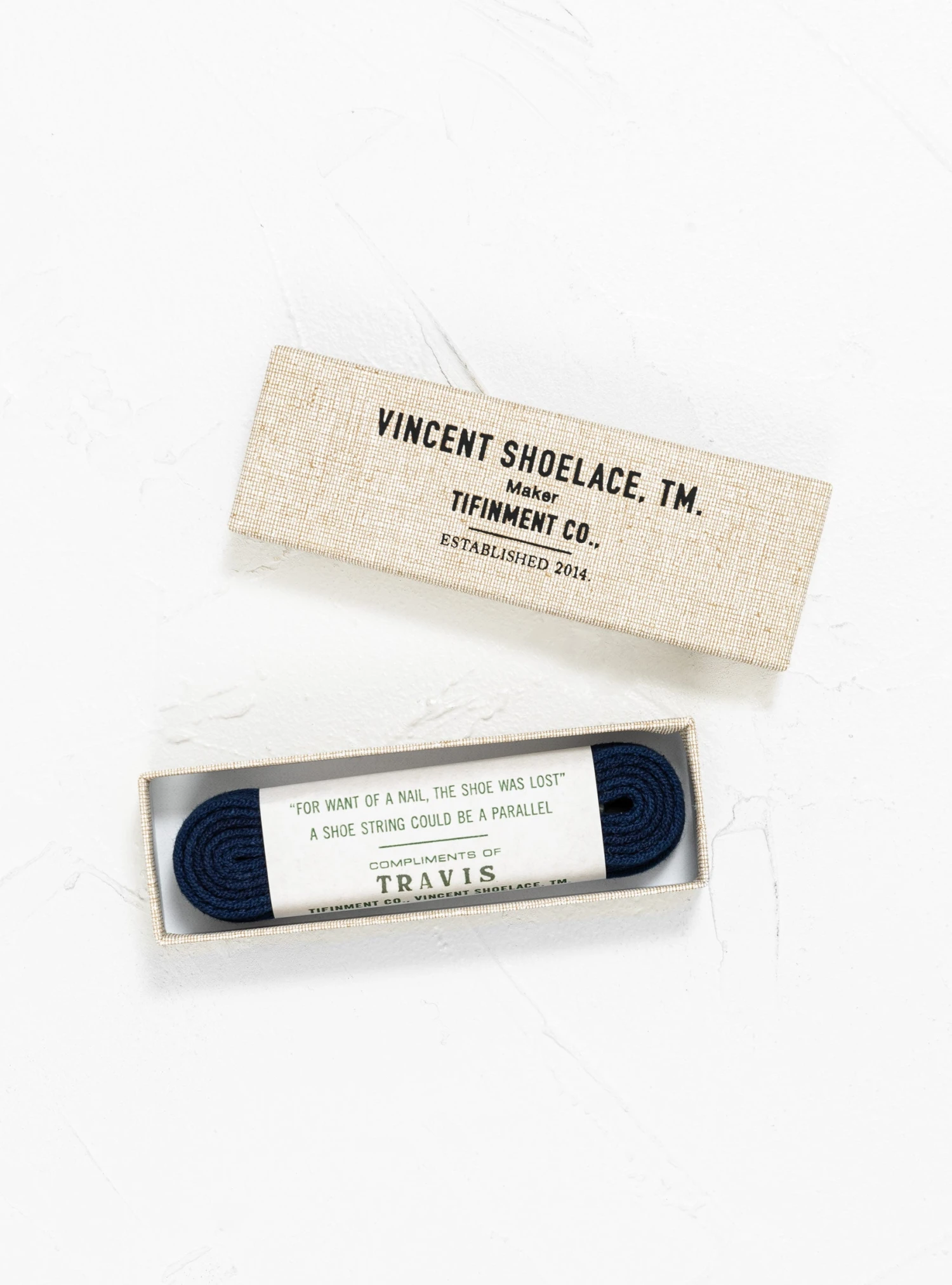 TRAVIS Shoelaces Deep Indigo 1 TRAVIS Shoelaces Deep Indigo