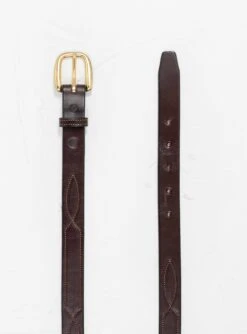 Repeated Stitch Belt Havana & Brass -Deals Curated Attire Store 30252226 RepeatedStitchBelt Havana Brass TORYLEATHER 4