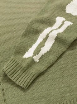 5G Cotton Knit BONE Crew Sweater Khaki -Deals Curated Attire Store 30267657 5GCottonKnitBONECrewSweater Khaki KAPITAL 4