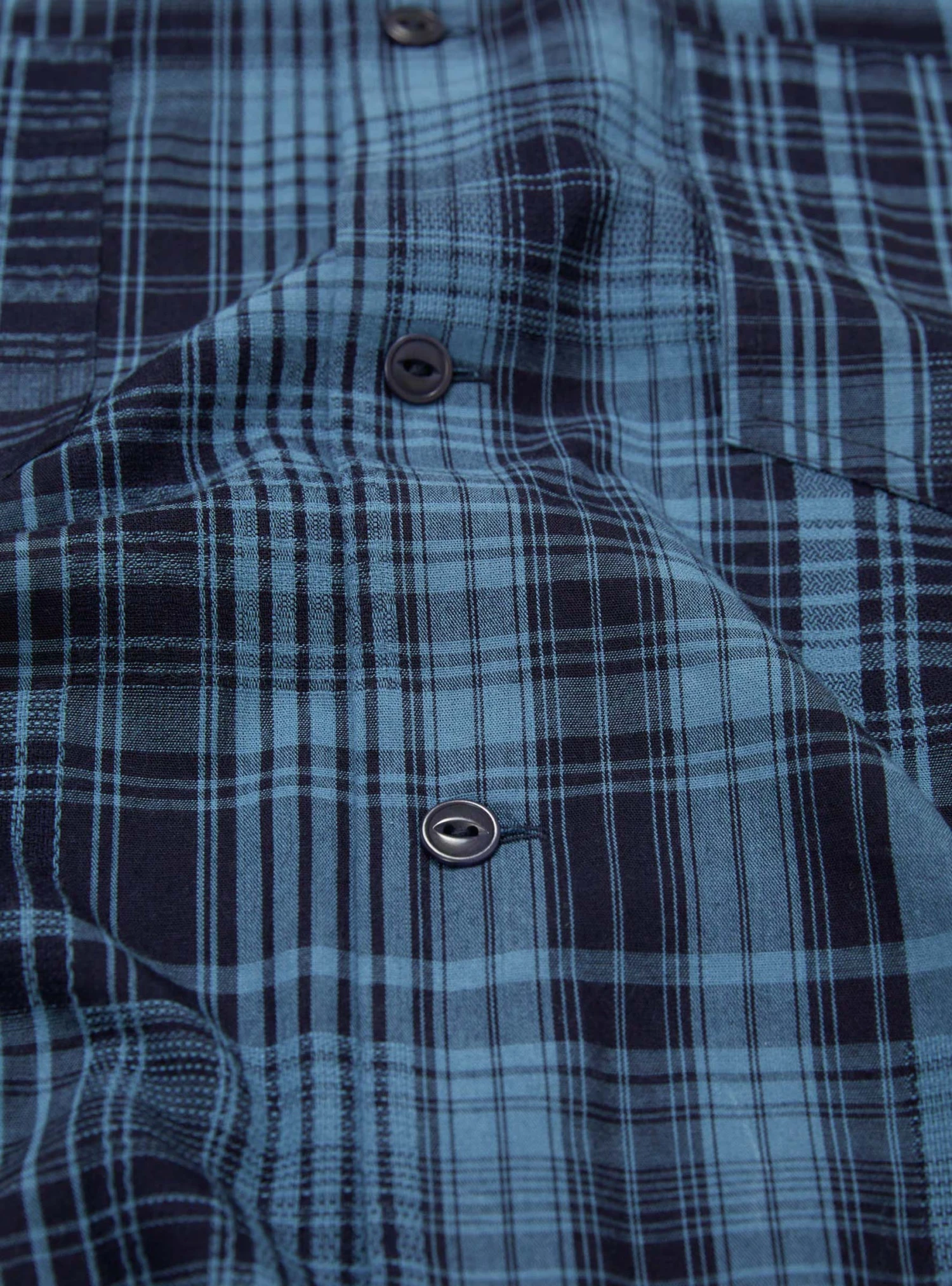 Mitchum Shirt Indigo Check 5 Mitchum Shirt Indigo Check - Image 5