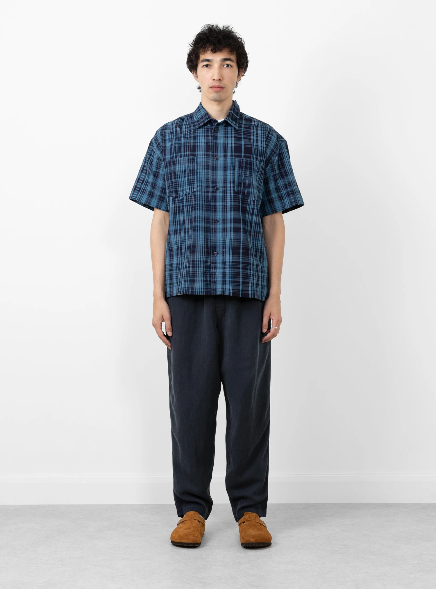 Mitchum Shirt Indigo Check 2 Mitchum Shirt Indigo Check - Image 2