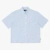 Stüssy Flat Bottom Crinkled Shirt Blue Check