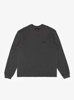 Stüssy Basic Stock LS Thermal Washed Black