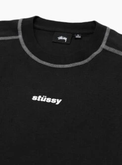 Stüssy Wave SS Crew Black -Deals Curated Attire Store 30277915 WaveSSCrew Black Stussy 3