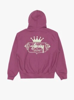 Stüssy Built To Last Zip Hoodie Berry
