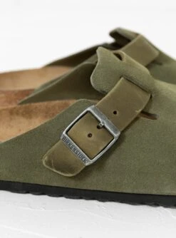 Birkenstock Boston Suede & Oiled Leather Sandal Thyme -Deals Curated Attire Store 30282506 BostonSuedeOiledLeatherSandal Thyme BIRKENSTOCK 4