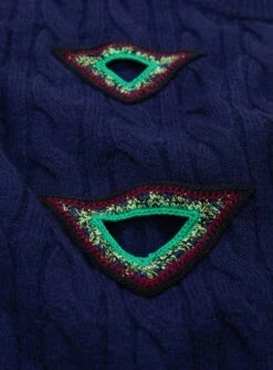 Cable Knit Pullover Navy -Deals Curated Attire Store 30285361 Cable Knit Pullover Navy TOGA VIRILIS 3