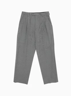 Classic Trousers Grey Melange Pinstripe