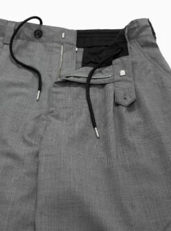 Classic Trousers Grey Melange Pinstripe -Deals Curated Attire Store 3J9A2792