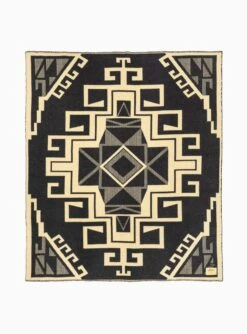 Wool Jacquard Blanket Grey