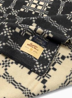 Wool Blanket Black Jacquard -Deals Curated Attire Store 3J9A9056 1