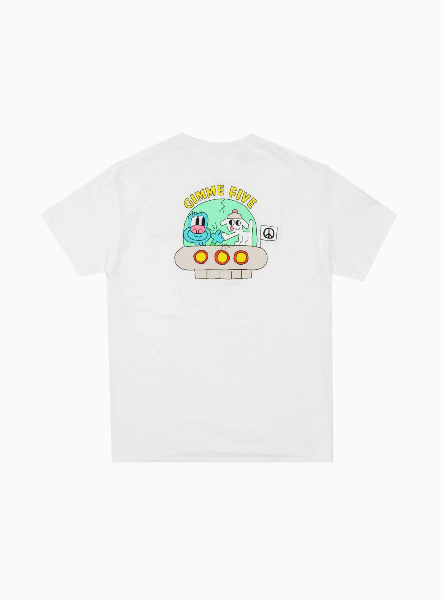 G5 X Tim Comix Spaceship Tee White 1 G5 X Tim Comix Spaceship Tee White