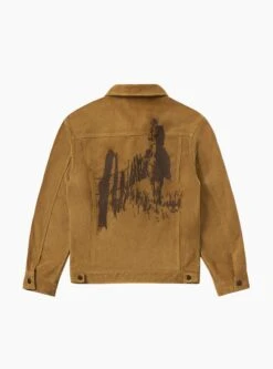 Along The Fence Trucker Jacket Caramel -Deals Curated Attire Store ALONG THE FENCE TRUCKER JACKET TOBACCO SUEDE 2