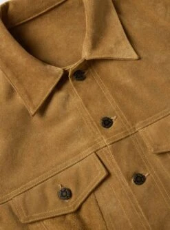Along The Fence Trucker Jacket Caramel -Deals Curated Attire Store ALONG THE FENCE TRUCKER JACKET TOBACCO SUEDE 3