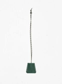 Leather Neck Pouch Green