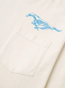 Mustang Cross T-Shirt Bone 7 Mustang Cross T-Shirt Bone -Deals Curated Attire Store HORSE TEE BONE 0790