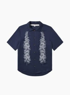 Stalks Camp Shirt Navy